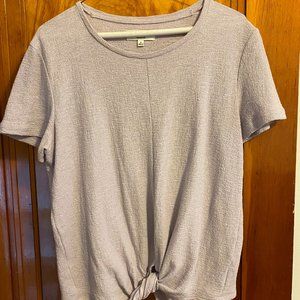 Madewell Tie Front Top - Medium